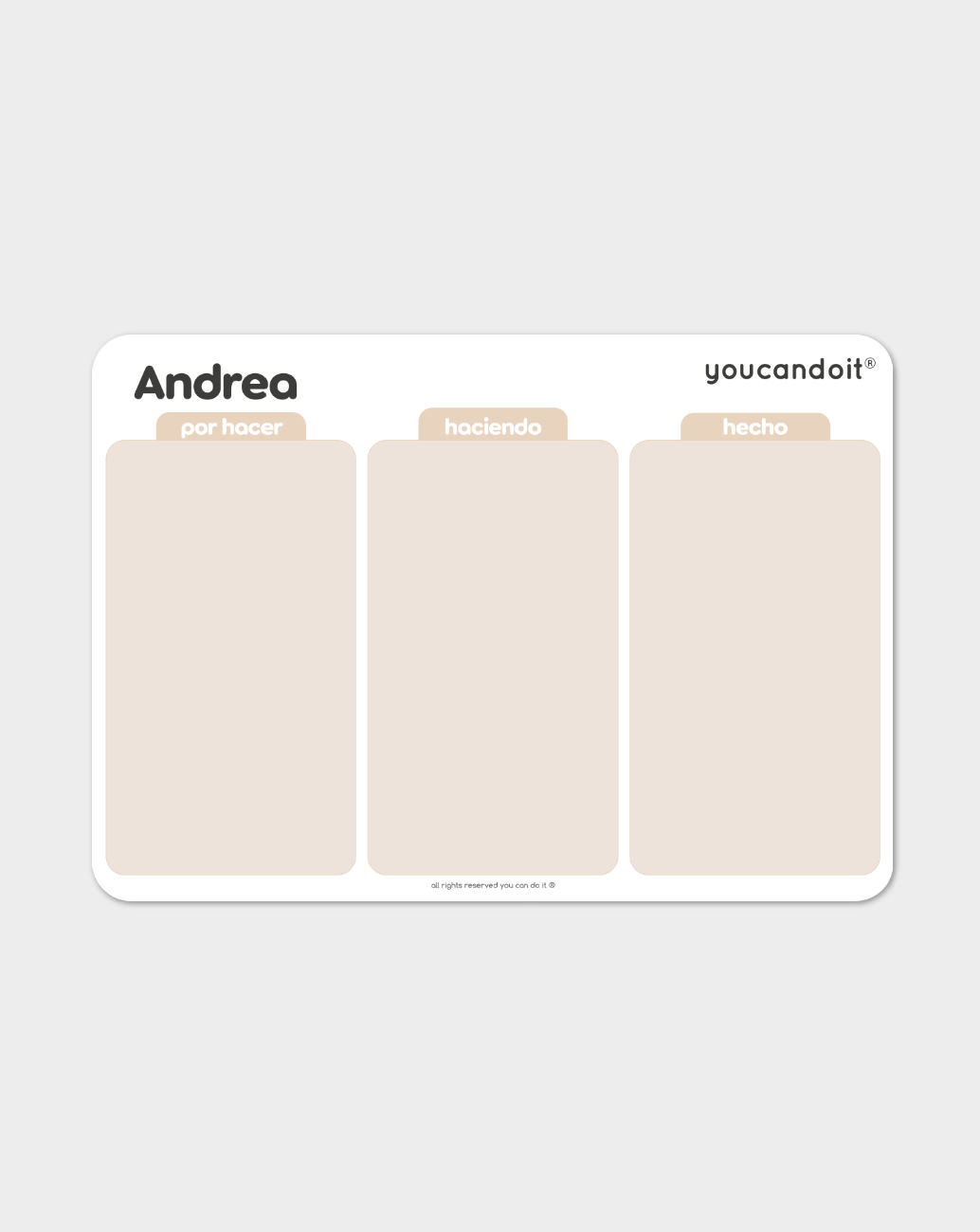Pack color block beige