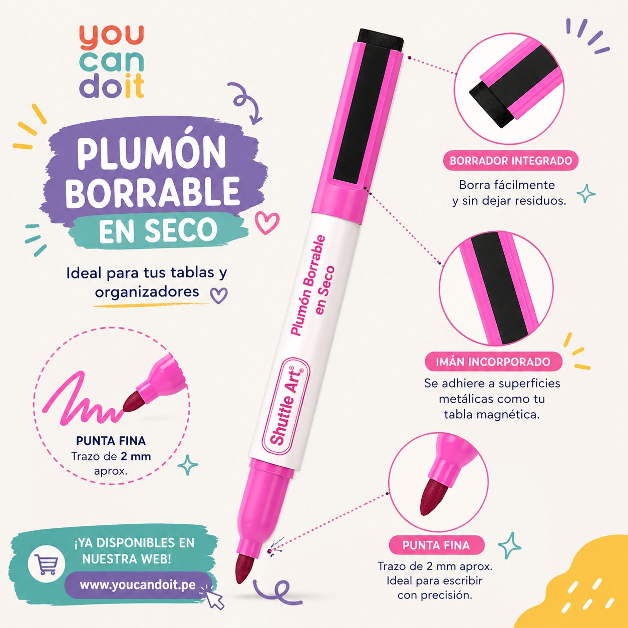 Plumones imantados