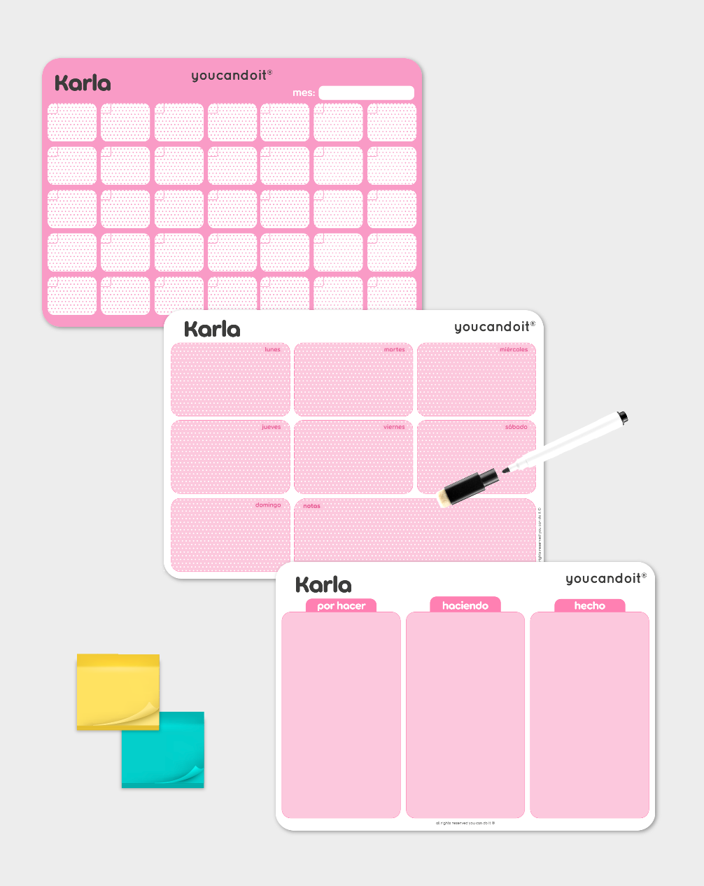 Pack Color Block Rosado