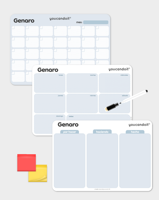 Pack color block celeste
